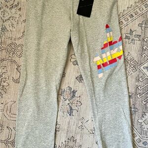 Nike Light Gray Rainbow Leggings